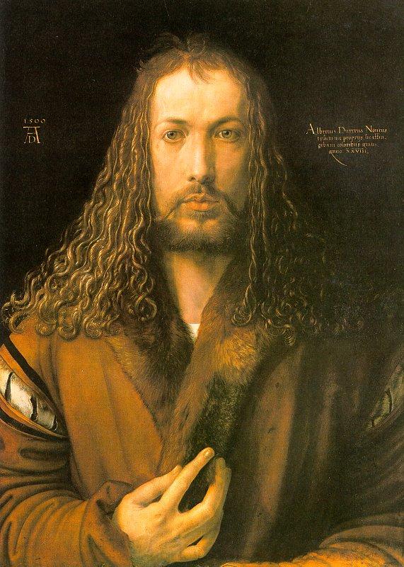 Albrecht Durer Self Portrait in a Fur Coat